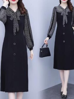 เดรสสีดำสุภาพ เรียบหรู ดูดี เหมาะกับทุกโอกาส | เดรสผู้หญิงแฟชั่นสุภาพ