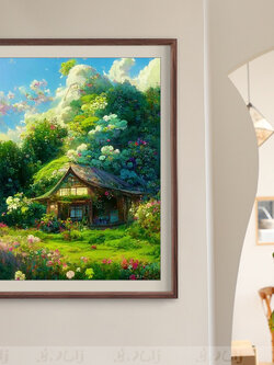 ชุดปักครอสติช รูปบ้าน สอบถามขนาดและสั่งซื้อได้ที่ LINE