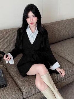 เดรสสีดำสุภาพ เรียบหรู ดูดี เหมาะกับทุกโอกาส | เดรสผู้หญิงแฟชั่นสุภาพ