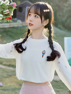 เสื้อผ้าวัยรุ่นเกาหลี เสื้อยืดวัยรุ่นผู้หญิง มีขนาด S M L XL