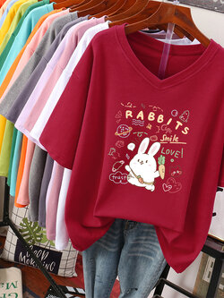 เสื้อยืดคอตตอน สกรีนลายน่ารัก มีหลากหลายสี ส่งฟรีทั่วไทย BY JIMIAO