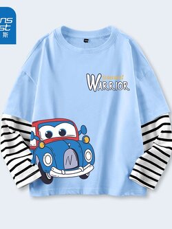 เสื้อยืดเด็กผู้ชายแขนยาว สั่งได้ ขนาด110-160