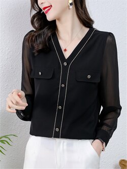 เสื้อสีดำสุภาพ เรียบหรู ดูดี เหมาะกับทุกโอกาส | เสื้อผู้หญิงสุภาพ Moran High-End