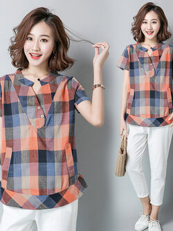 เสื้อผ้าฝ้าย เสื้อผ้าลินิน สไตล์ฤดูร้อน BY Lian Zhi Cotton and linen art สไตล์VINTAGE มีขนาดไซส์อกประมาณ 35-40 นิ้ว