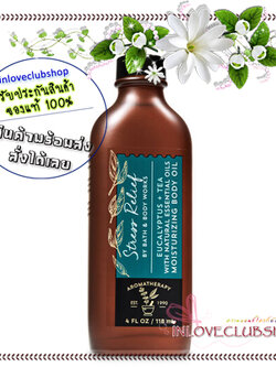 Bath & Body Works Aromatherapy / Moisturizing Body Oil 118 ml. (Focus - Eucalyptus Tea) #NEW