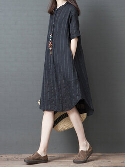 เสื้อผ้าฝ้าย เสื้อผ้าลินิน สไตล์ฤดูร้อน BY Lian Zhi Cotton and linen art สไตล์VINTAGE มีขนาดไซส์อกประมาณ 35-40 นิ้ว