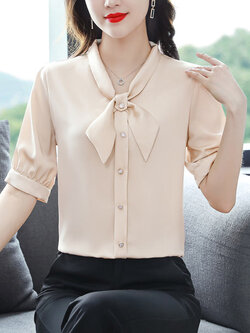 เสื้อลูกไม้ แขนสั้น