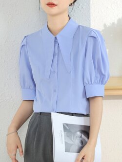 เสื้อเชิ้ตผู้หญิงแขนยาว เสื้อเชิ้ตผู้หญิงใส่ทํางาน 390 บาทต่อชิ้น ฟรีค่าจัดส่ง