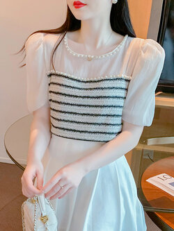 เสื้อผ้าวัยรุ่นเกาหลี เสื้อยืดวัยรุ่นผู้หญิง มีขนาด S M L XL