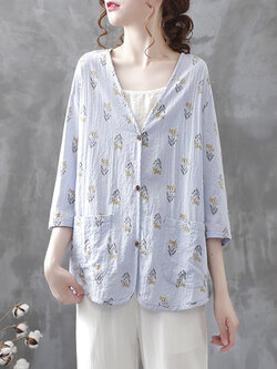 เสื้อเชิ้ตผ้าฝ้ายลินิน ขายเสื้อเชิ้ต ผ้าลินิน เสื้อเชิ้ตผ้าฝ้ายผู้หญิง