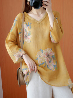 เสื้อผ้าฝ้ายสไตล์วินเทจ ใส่ตั้งแต่สาวผอม-สาวอวบ น้ำหนักตัว50-90 กิโลกรัม Meimei plus size