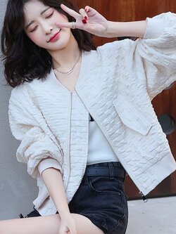 แจ็คเก็ต เสื้อคลุมแจ็คเก็ต เสื้อคลุมป้องกันแดด เสื้อแจ๊คเก็ตแขนยาว Dickey