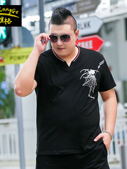 เสื้อยืดผู้ชายอ้วน S-5XL(อกเสื้อ39-51นิ้ว)