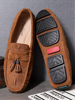 รองเท้าหนังผู้ชาย มีไซส์39-44 รองเท้าโลฟเฟอร์ชาย Slip-On Shoes