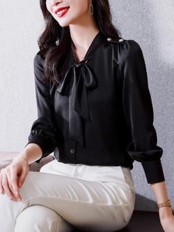 เสื้อสีดำสุภาพ เรียบหรู ดูดี เหมาะกับทุกโอกาส | เสื้อผู้หญิงสุภาพ