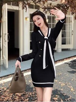 เดรสสีดำสุภาพ เรียบหรู ดูดี เหมาะกับทุกโอกาส | เดรสผู้หญิงแฟชั่นสุภาพ