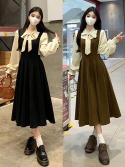 เดรสสาวอวบ มีไซส์ L-4XLอกเสื้อ 38-47 นิ้ว ใส่ได้ทั้งสาวหุ่นดีน่ารักจนถึงสาวอวบพลัสไซส์ จัดส่งฟรี! ทักแชทสั่งซื้อ