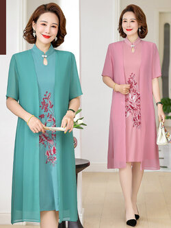 เดรสวัยผู้ใหญ่40-60ปี เดรสคุณแม่ ชุดเดรสทำงานวัยผู้ใหญ่ แบรนด์ MAMA DRESS