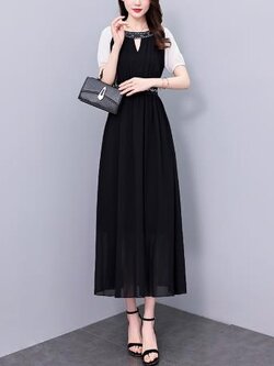 เดรสสีดำสุภาพ เรียบหรู ดูดี เหมาะกับทุกโอกาส | เดรสผู้หญิงแฟชั่นสุภาพ