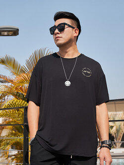 เสื้อยืดผู้ชายอ้วน S-5XL(อกเสื้อ39-51นิ้ว)