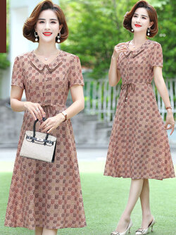 เดรสวัยผู้ใหญ่40-60ปี เดรสคุณแม่ ชุดเดรสทำงานวัยผู้ใหญ่ แบรนด์ MAMA DRESS