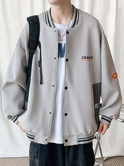 เสื้อแจ็คเก็ตเบสบอล เสื้อคลุม เสื้อแขนยาวสไตล์เกาหลี