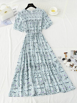 เดรสชีฟอง เดรสลายดอกไม้ Fairy House