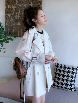 เสื้อโค้ท เสื้อโค้ทกันหนาว เสื้อโค้ทใส่เที่ยวต่างประเทศ ยี่ห้อ: Qianziqian