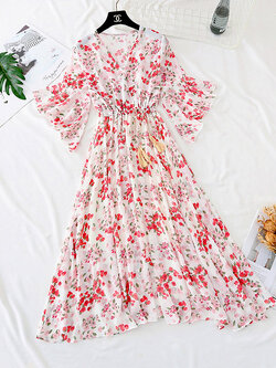 เดรสชีฟอง เดรสลายดอกไม้ Fairy House