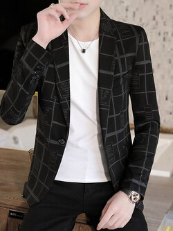 สูท Blazers ผู้ชาย เสื้อคลุมสไตล์สูท สำหรับผู้ชาย