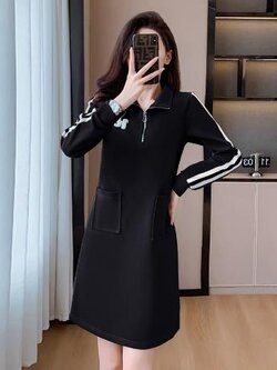 เดรสสีดำสุภาพ เรียบหรู ดูดี เหมาะกับทุกโอกาส | เดรสผู้หญิงแฟชั่นสุภาพ