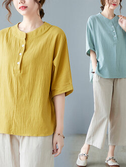 เสื้อลินิน แบบเสื้อสวยๆ เสื้อผ้าฝ้ายลินิน เสื้อเชิ้ตผ้าลินิน