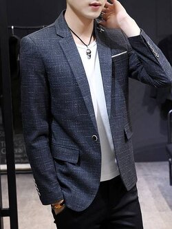 สูท Blazers ผู้ชาย เสื้อคลุมสไตล์สูท สำหรับผู้ชาย