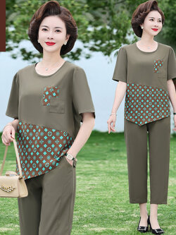 เสื้อผ้าคุณแม่วัย 60 เสื้อคนแก่ผู้หญิงวัย60