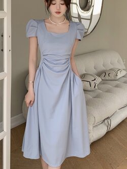 เดรสแขนสั้น มีไซส์ L-4XLอก 38-47 นิ้ว ใส่ได้ทั้งสาวหุ่นดีน่ารักจนถึงสาวอวบพลัสไซส์ จัดส่งฟรี! ทักแชทสั่งซื้อ