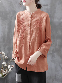 เสื้อเชิ้ตผ้าฝ้ายลินิน ขายเสื้อเชิ้ต ผ้าลินิน เสื้อเชิ้ตผ้าฝ้ายผู้หญิง