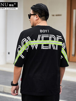 เสื้อยืดผู้ชายอ้วน S-5XL(อกเสื้อ39-51นิ้ว)