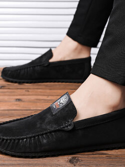 รองเท้าหนังผู้ชาย มีไซส์39-44 รองเท้าโลฟเฟอร์ชาย Slip-On Shoes