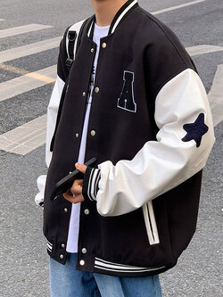 เสื้อแจ็คเก็ตเบสบอล เสื้อคลุม เสื้อแขนยาวสไตล์เกาหลี