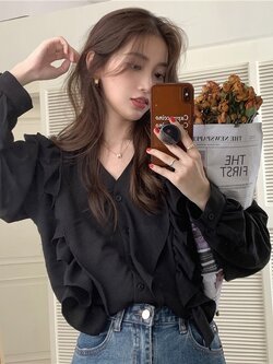 เสื้อสีดำสุภาพ เรียบหรู ดูดี เหมาะกับทุกโอกาส | เสื้อผู้หญิงสุภาพ