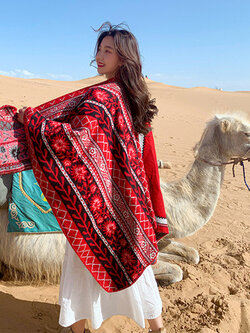 ซื้อ ผ้าพันคอ ผ้าคลุมไหล่ ผ้าพันคอแฟชั่่น ผ้าแคชเมียร์ ผ้าพันกระเป๋า ส่งฟรี! DUOLZ