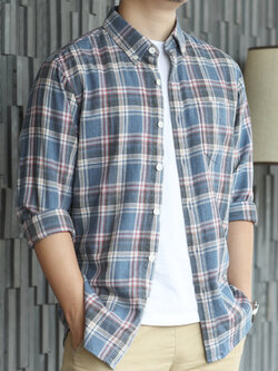 เสื้อเชิ้ตทํางานผู้ชาย แขนยาว