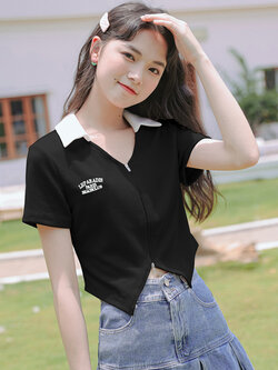 เสื้อผ้าวัยรุ่นเกาหลี เสื้อยืดวัยรุ่นผู้หญิง มีขนาด S M L XL