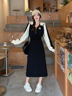 เดรสสาวอวบ มีไซส์ L-4XLอกเสื้อ 38-47 นิ้ว ใส่ได้ทั้งสาวหุ่นดีน่ารักจนถึงสาวอวบพลัสไซส์ จัดส่งฟรี! ทักแชทสั่งซื้อ