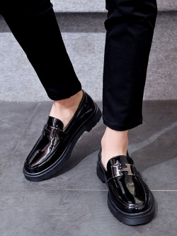 รองเท้าโลฟเฟอร์ชาย รองเท้าผู้ชาย รองเท้าแฟชั่นชาย รองเท้าหนังผู้ชาย Men Loafer Slip-On Shoes