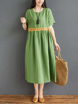 เสื้อผ้าฝ้าย เสื้อผ้าลินิน สไตล์ฤดูร้อน BY Lian Zhi Cotton and linen art สไตล์VINTAGE มีขนาดไซส์อกประมาณ 35-40 นิ้ว