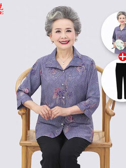 เสื้อคุณยาย เสื้อผู้วัยอายุ60-70ปี มีขนาด L-4XL(อกประมาณ35-45นิ้ว)
