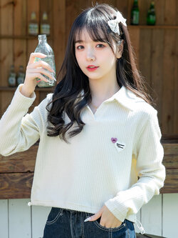 เสื้อผ้าวัยรุ่นเกาหลี เสื้อยืดวัยรุ่นผู้หญิง มีขนาด S M L XL