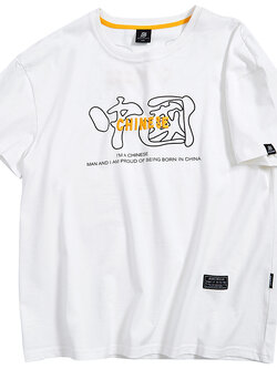 เสื้อยืดผู้ชายอ้วน S-5XL(อกเสื้อ39-51นิ้ว)