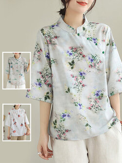 เสื้อลินิน เสื้อผ้าฝ้ายลินิน เสื้อเชิ้ตผ้าลินิน